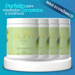 Aura Edge Drink 7 em 1 que dá energia contínua e devolve seu glow!